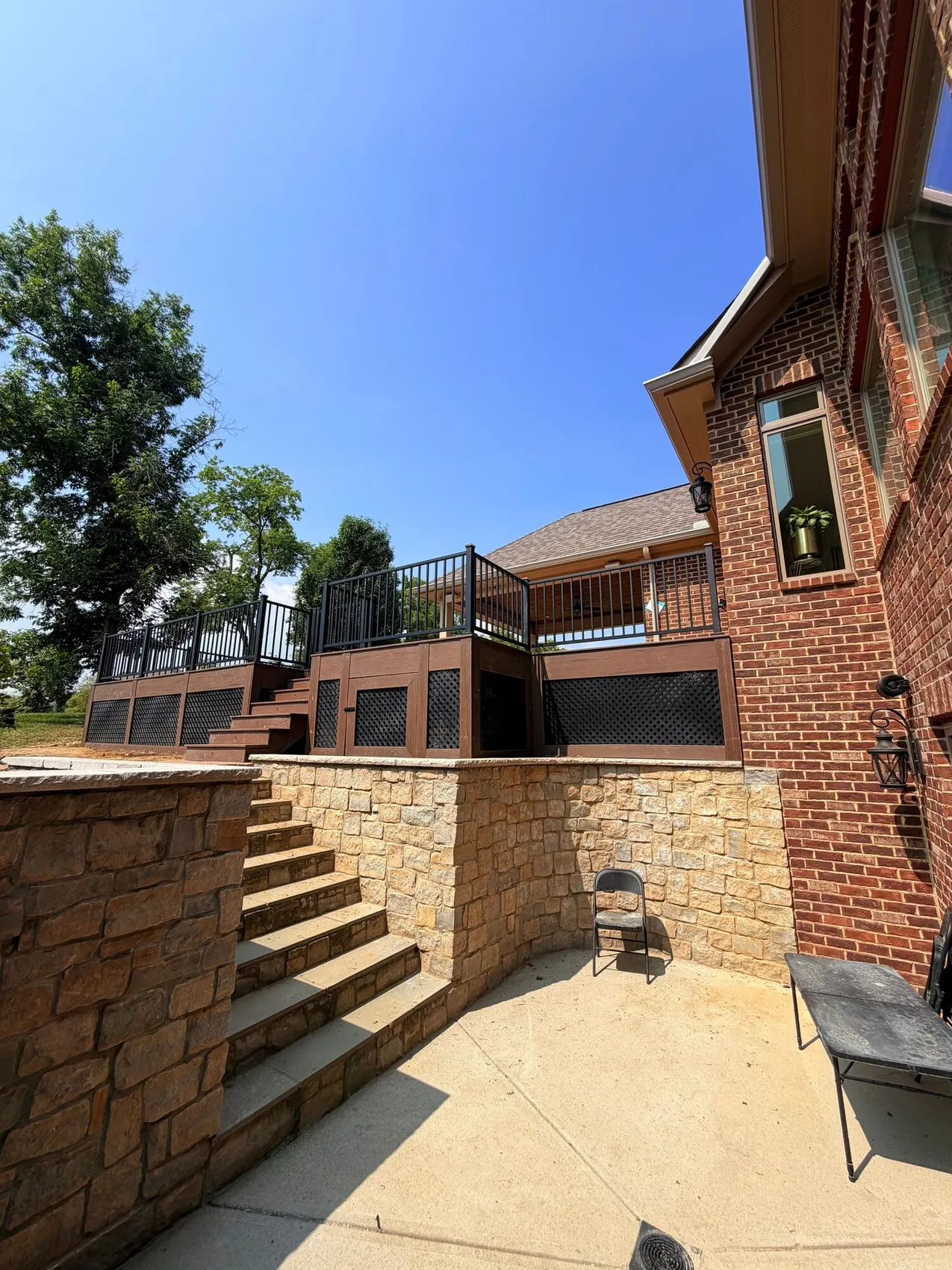 Finished composite deck by Prime Home Improvements